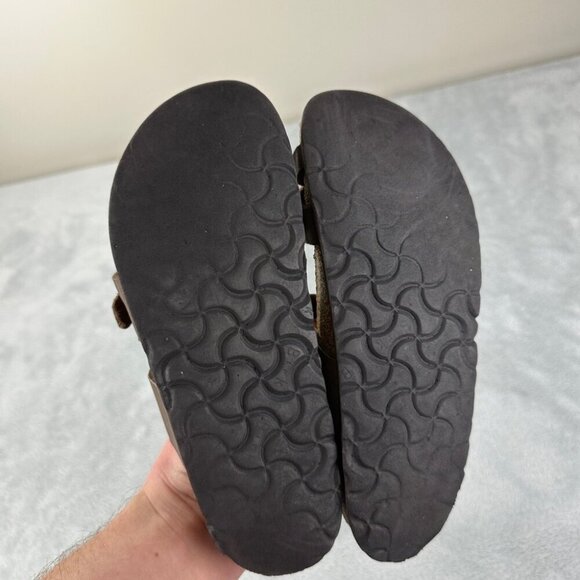 Birkenstock Miyari Brown Leather Sandals Women’s Size 37 EU - Picture 9 of 12